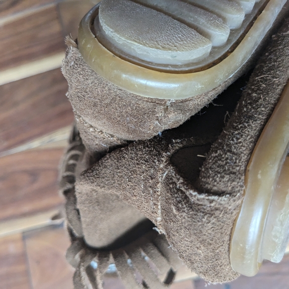 Minnetonka leather size 5 ankle moccasins lace-up - Picture 5 of 5